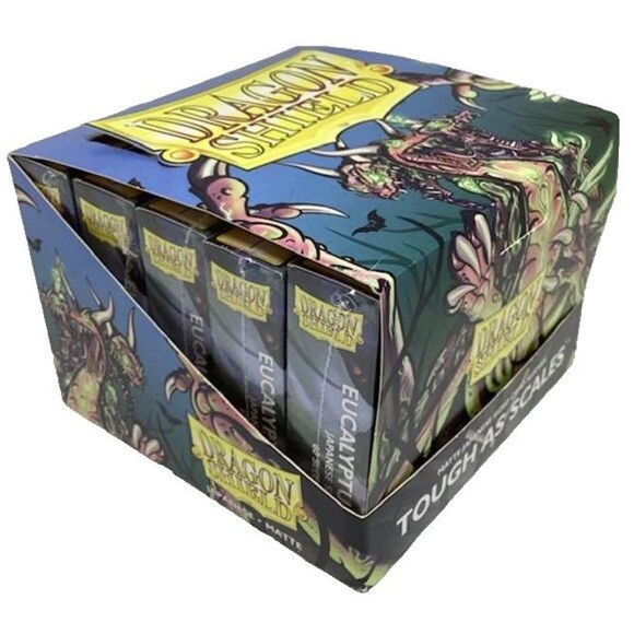 Dragon Shield Japanese Sz Eucalyptus Green Card Sleeves Case 10 Boxes Lehel NEW - Picture 9 of 10